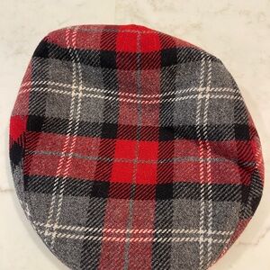 Brooks Brothers Black Wool Flat Cap